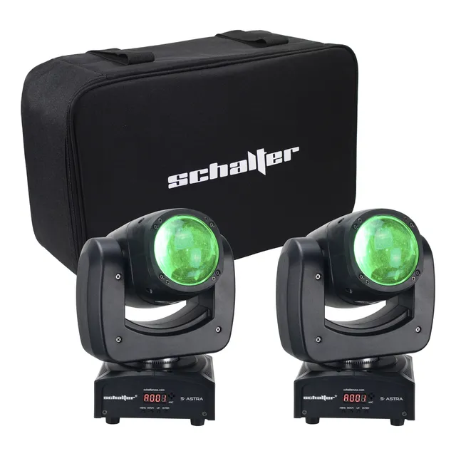 Set Cabeza Movil Led 50w Beam 1x90 Estrobo
