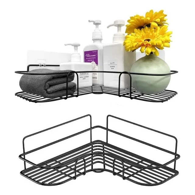 Esquinero Multiuso Para Baño Despensa Cocina Color Negro