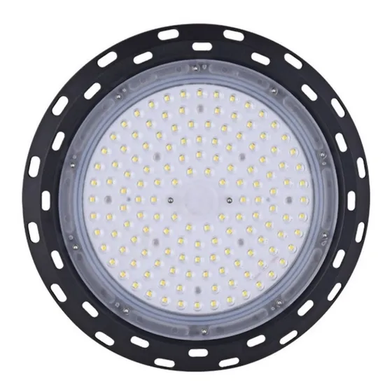 Lampara De Campana Led 100w Tipo Ufo (colgante) 1pz Jwj Frio Color Negro