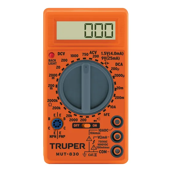 Tester Truper Digital Mut-830