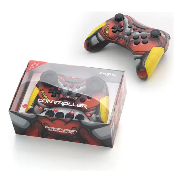 Mando Inalámbrico Dobe Ty-3839 Para Nintendo Switch Pc Ps3 Rojo