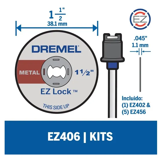 Dremel Kit De Discos De Corte De 38,1mm Espesor De 1,1mm