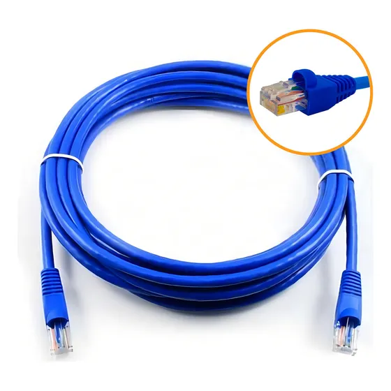 Cabo De Rede 2m Cat6 Furukawa Rj45 Azul Gigabit S. Veloz