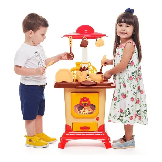 Juguete Cocina De Campo Horno A Leña Calesita Súper Oferta