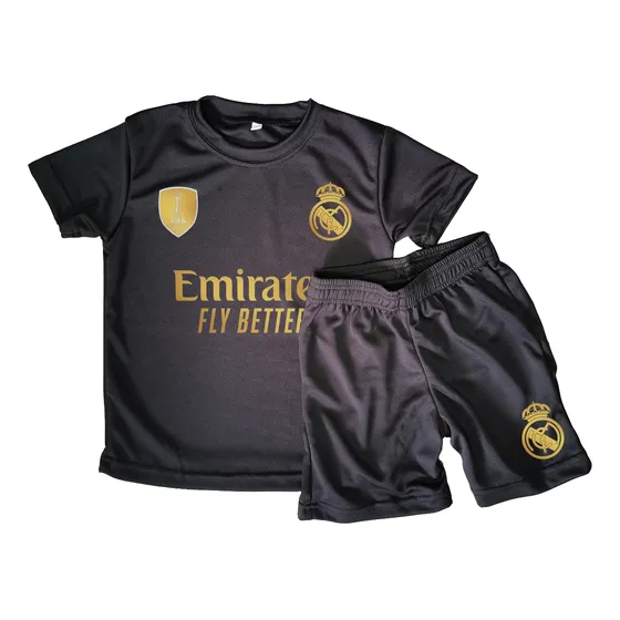 Conjunto Dryfit Niños/as Real Madrid Campeon Remera + Short