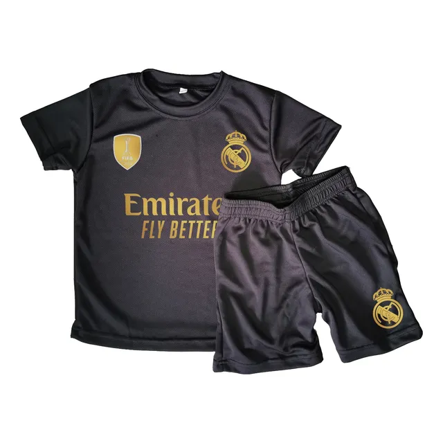 Conjunto Dryfit Niños/as Real Madrid Campeon Remera + Short