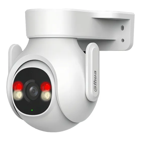 Dahua Cámara Ip Pt Wifi Resolución De 5mp Detección De Humanos Y Vehículos Por Ai Audio Bidireccional Wifi 6 Protección Ip65 Ranura Para Microsd Visión 360 Visión Nocturna Color Blanco