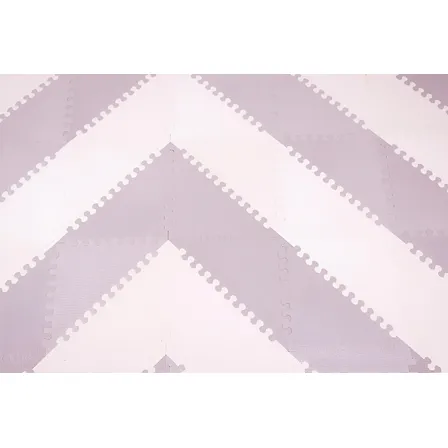 Alfombra Play Mat Bebe Goma Eva Gris Claro 140 X 140 Cm Bric