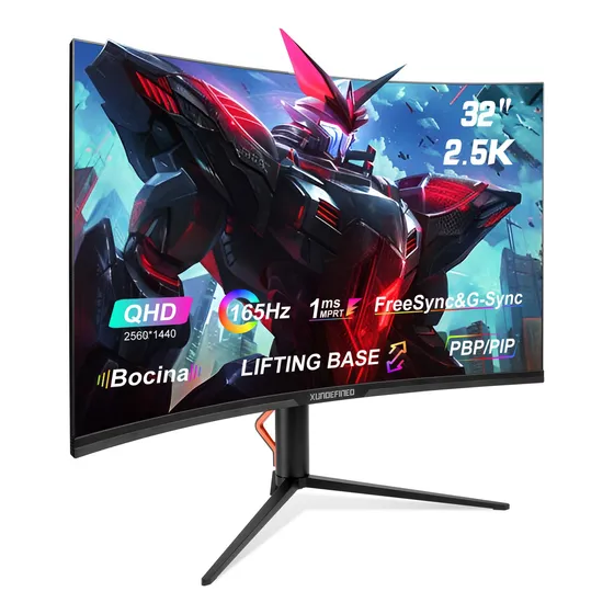 Monitor Gamer Xundefined Curvo 32'' 2k 165hz Bocina Lifting