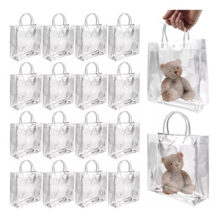 Para Para 16 Sacolas De Presente Com Alça Transparente Para Para Para 16 Sacolas De Presente Com Alça Transparente Para