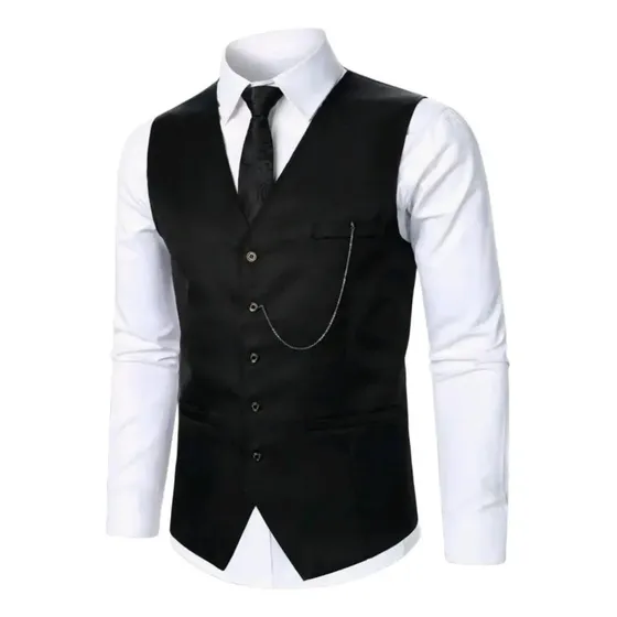 Colete Social Slim Oxford Para Ternos Masculino