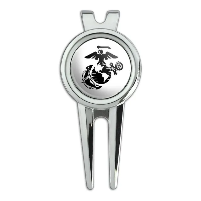 Marin Usmc Negro Sobre Blanco Eagle Globe Anchor Pelota
