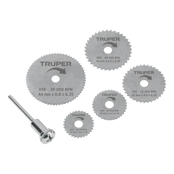 Juego Truper Mini Discos Sierra Moto-5d