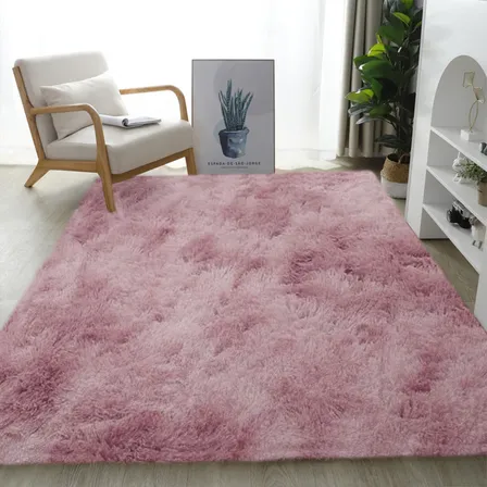 Tapete 2.00x1.50 Casa Laura Enxovais Shaggy Felpudo Para Quarto Sala Luxo - Rose Mesclado 2 M 1.5 M