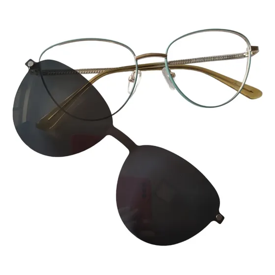 Armazon De Receta + Clip On De Sol Con Iman  Dama 3052 
