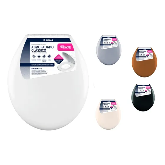 Assento Sanitário Almofadado Atlas Primafer Vaso Sanitário