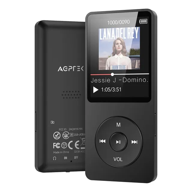 Reproductor De Música Agptek 32gb Hifi Mp3 Player Con Orador
