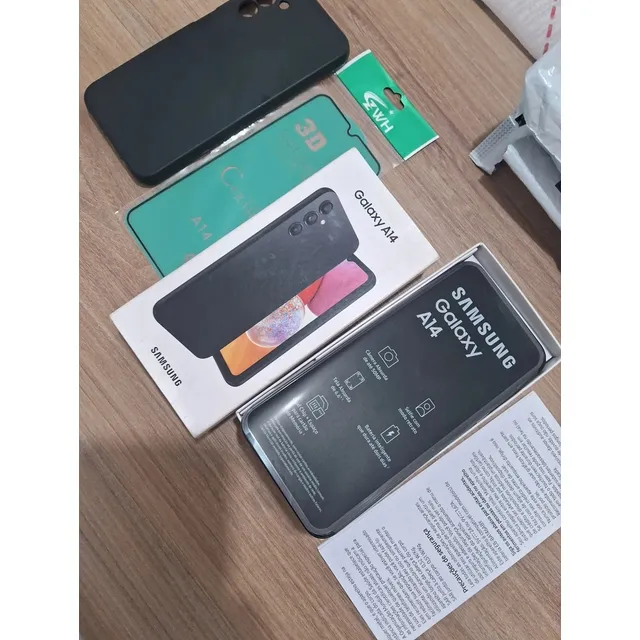 Samsung Galaxy A14 4g Usado 2 Meses Zerado + Caixa Película Preto