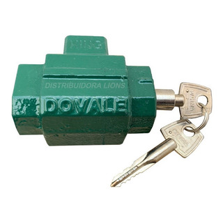 Fechadura Cadeado De Chão Trava Para Porta De Aço Dovale Cor Verde Fechadura Cadeado De Chão Trava Para Porta De Aço Dovale Cor Verde