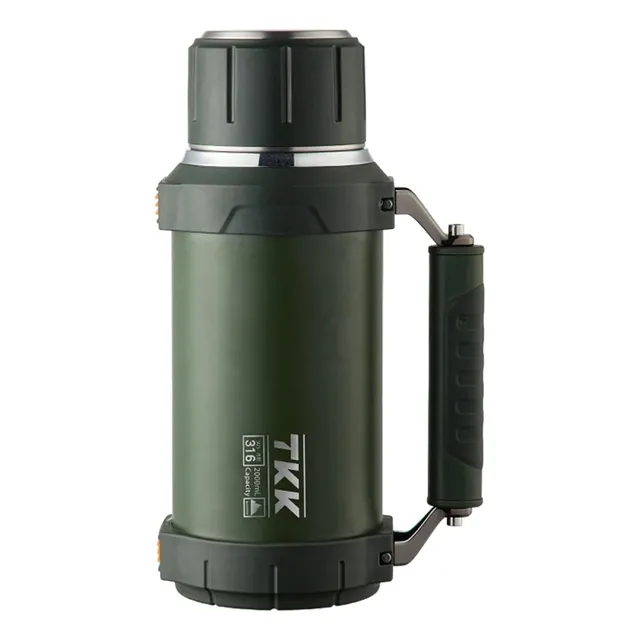 Termos De Café Grande 2qt 64oz Acero Inoxidable Aislado