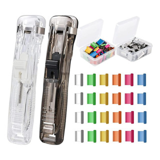 Dispensador De Clips De Oficina 2 Piezas Con 100 Clips Papel Dispensador De Clips De Oficina 2 Piezas Con 100 Clips Papel