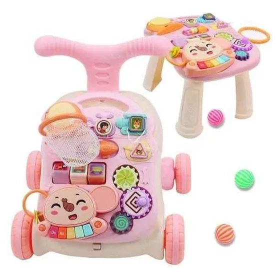 Caminador Para Bebe Convertible A Mesa Didactica Ideal Doux Color Verde