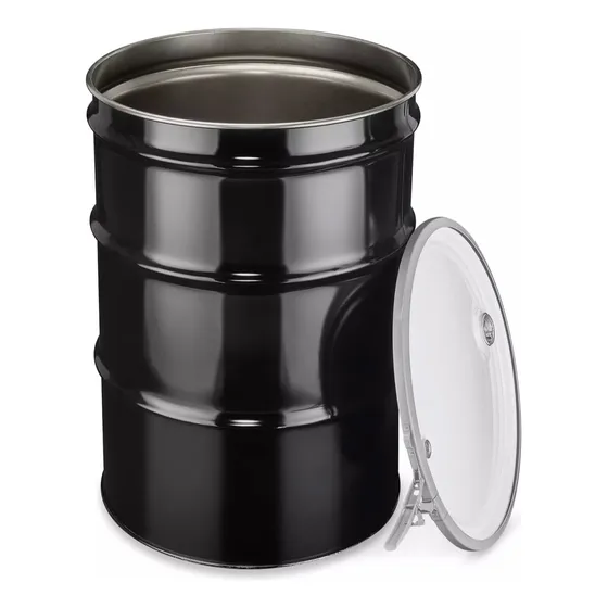Tambo Metálico Para Residuos 200 Litros Tambo Metal Con Tapa