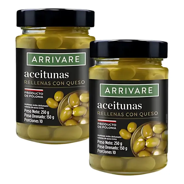 Aceituna Rellena Queso 250gr X2