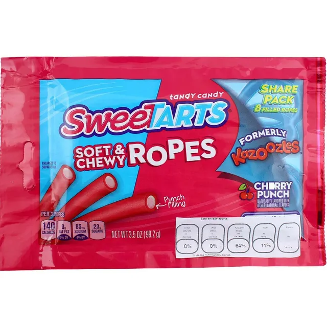 Gomitas Sweetarts Soft & Chewy Rope Gummies Cherry Cereza