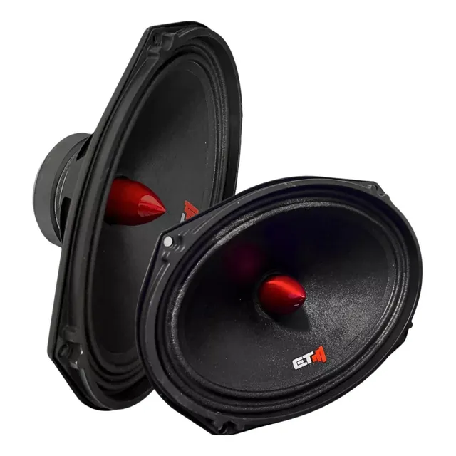 Par Alto Falante Etm 6x9 Pol Emb Som Automotivo 200w Rms