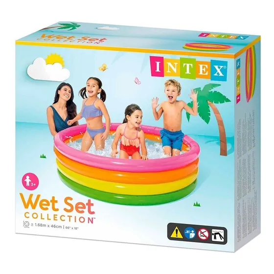 Piscina Inflable Intex Para Niños 1.68m X 46cm Multicolor