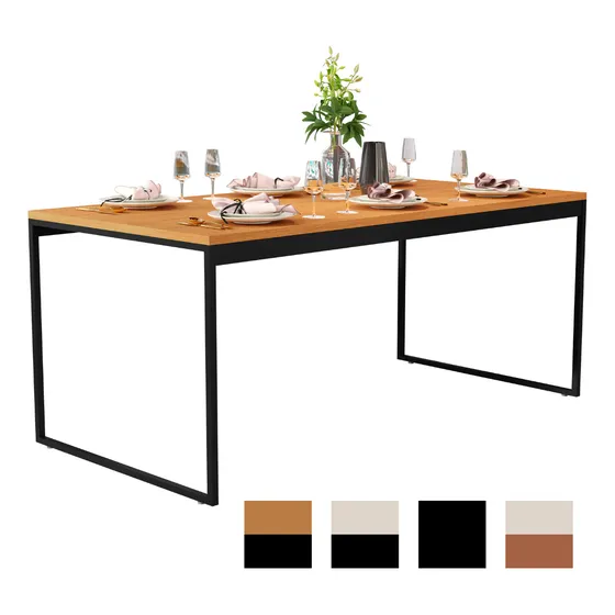 Mesa De Cozinha Industrial 160x80 Pés Metal - Varias Cores
