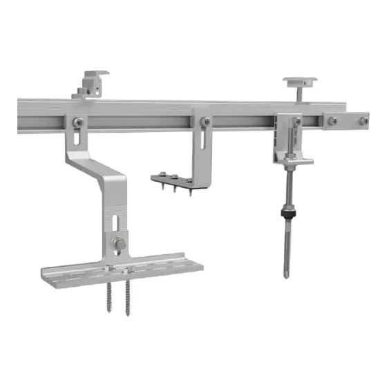 Kit Suporte 2p Para 4 Placas Solar - Estrutura Cerâmica