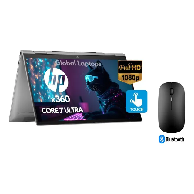 HP Envy X 360 Core Ultra 7 155u Gamer 12 núcleos 32 GB Ram Ddr5 1 TB Ssd Screen 15.6 Fhd 1920 px x 1080 px táctil 2en1 Laptop 15-fe1073 Incluye Windows 11 Con Regalo