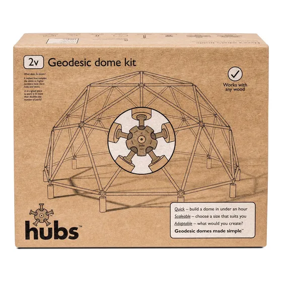 Modelo De Cúpula Geodésica A Escala Hubs 26 Pzs -cafe