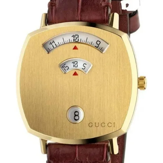 Reloj Gucci Mujer Grip Ya157402 Marrón Dorado