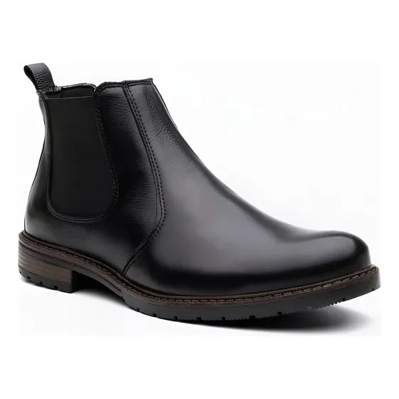 Bota Chelsea Borcego Botin Masculino Cuero Legitimo