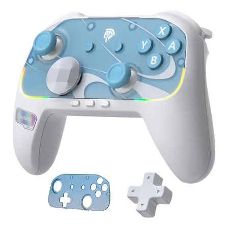 Easysmx S10 Control Inalámbrico Para Nintendo Switch 2 /switch 1,pc,android,ios,bluetooth Gamepads De Juegos 1200 Mah,botones Mecánicos,mando Celular,vibración Hd,joystick Tmr,para Pokémon Legends