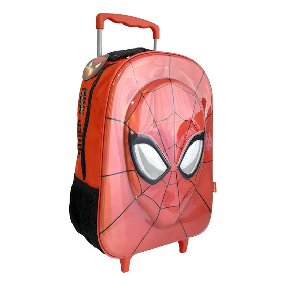 Mochila Escolar 16 Pulgadas, Con Carro Spiderman - 13018