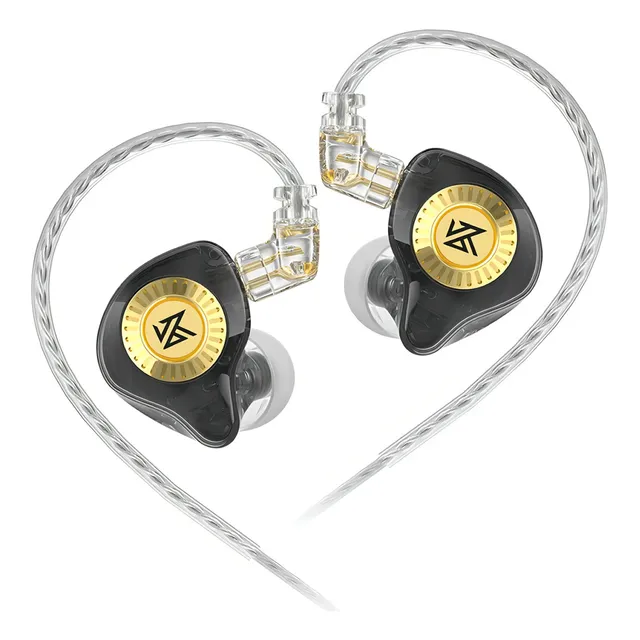 Audífonos Kz Edx Ultra In Ear Monitor Con Microfono con Estuche Negro
