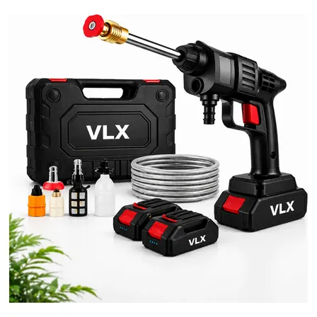 Lavadora Alta Pressão Portátil Recarregável Sem Fio Bivolt Preto 127/220v