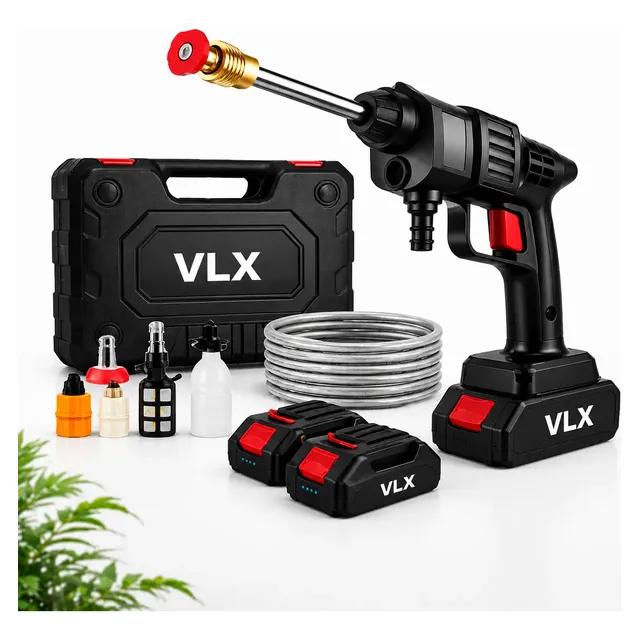 Lavadora Alta Pressão Portátil Recarregável Sem Fio Bivolt Preto 127/220v