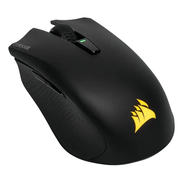 Mouse gamer de juego inalámbrico recargable Corsair Harpoon RGB Wireless negro