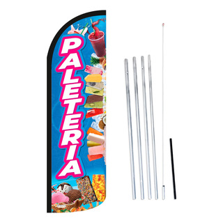 Bandera Publicitaria 4m Paleteria (p) Con Asta Bandera Publicitaria 4m Paleteria (p) Con Asta
