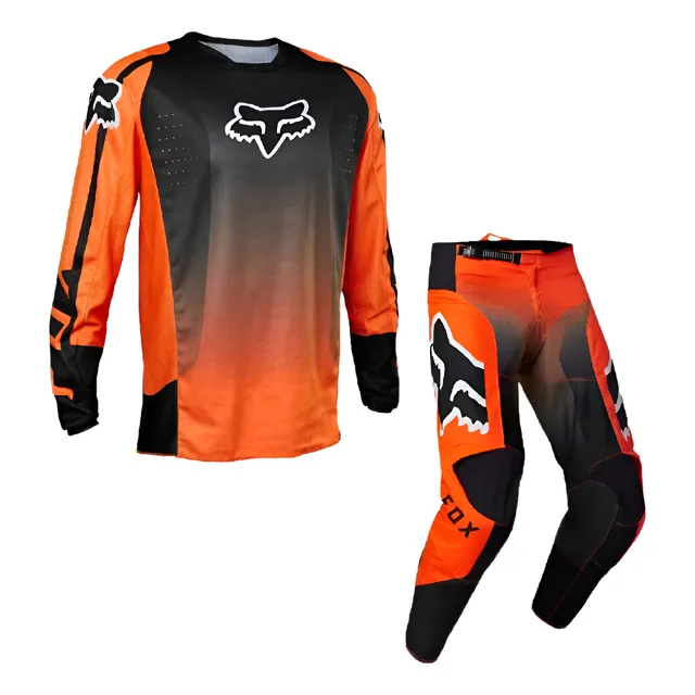 Conjunto Equipo 180 Leed Adulto Naranja Fluor Atv Fox Juri