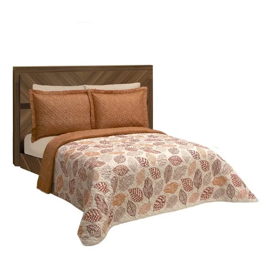 Edredón Ligero Dos Vistas King Size Beige Cipres Pinsonic