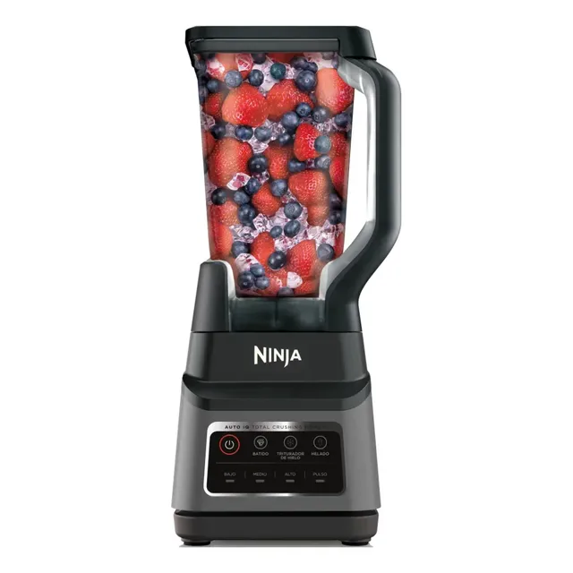 Licuadora Ninja Profesional Plus Bn701laa 1400w Tritura Hielo Al Instante Capacidad De 2.1l Para Toda La Familia 3 Programas Auto-iq Smoothies, Helados Y Frozen Negro