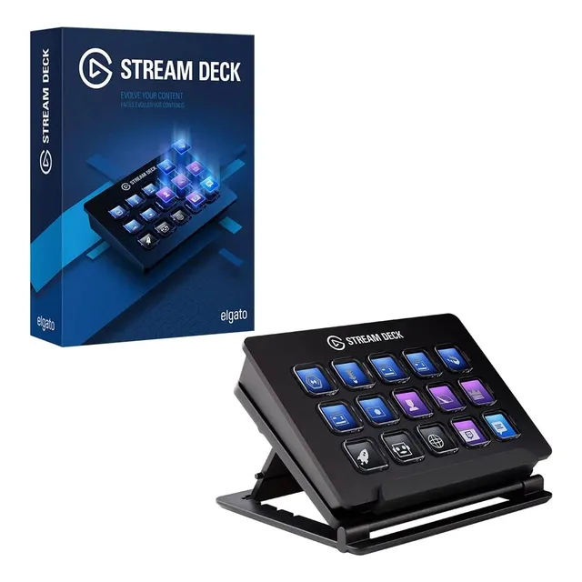 Stream Deck Elgato Controlador Transmisión 15 Teclas Negro