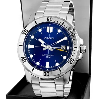 Relógio Subaquåtico Casio Mtp-vd01d Para Homem, Analógico Em Aço Inoxidåvel E Prateado Relógio Subaquåtico Casio Mtp-vd01d Para Homem, Analógico Em Aço Inoxidåvel E Prateado