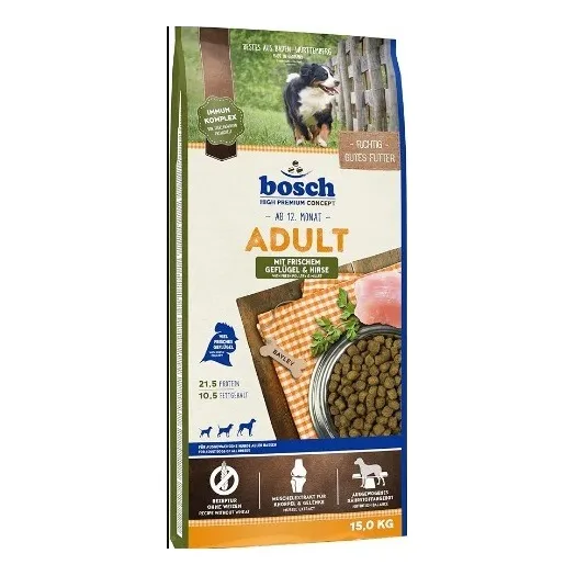 Alimento Perros Bosch Adult Geflugel & Hirse 15kg